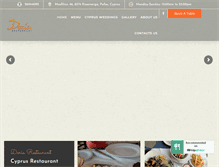 Tablet Screenshot of doriarestaurant.com